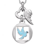 Collar Herzengel Niño in Plata HEN-01PEACE - HEN-01PEACE